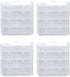 Battery Case AA/AAA Battery Holder Container Compact Portable Organizer Storage Case Insulative Plastic Clear Protective Battery Case for Travelli...