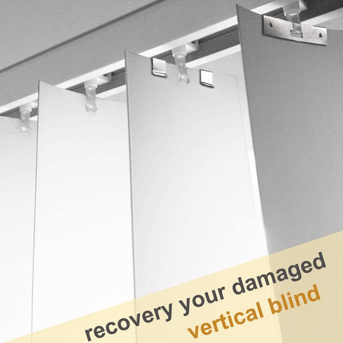 Vertical Blind Repair Vane Savers, Electroplated Vertical Blinds Repair Kit, Vertical Blind Repair Clips, Metal Vertical Blind Repair Tabs for Ver...