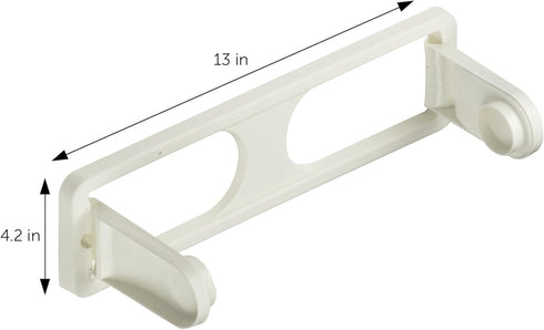 DecorRack Wall Mount Paper Towel Holder, Flexible Shatterproof -BPA Free- Plastic, Vertical or Horizontal Mount, Under Cabinet Folding Dispenser, ...