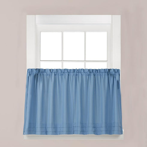 SKL Home Holden Curtain Tier Pair, 57" x 30", Smoke, 2 Count...