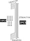 L-Shaped Security Reinforcement Striker Plates Stainless Steels Outswing Door Security Protector Door Latch Guard Extra Security Home Security Doo...