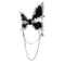 Butterfly Brooch Pin Tassel Chain Brooch Butterfly Accessories for Women Girls Black Butterfly Pins and Brooches Chain Pin Brooch Butterflies Pins...