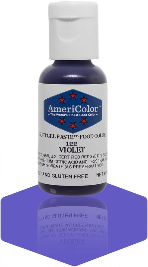 Americolor Soft Gel Paste Food Color, 75-Ounce, Violet...