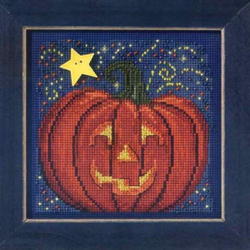 Midnight Pumpkin - Beaded Cross Stitch Kit MH143206 - Buttons & Beads 2013 Autumn...