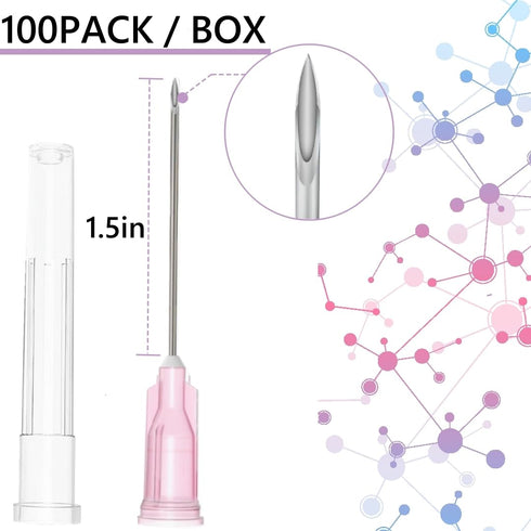 18 Gauge 1.5 Inch Lab Dispensing Accessories, Individually Sealed Packed(Pack of 100)...