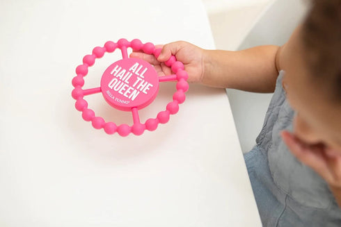 Bella Tunno Happy Teether for Girls– Soft & Easy Grip Baby Girl Teether Toy, Silicone Teether Ring to Help Soothe Gums, Non-Toxic and BPA Free, Al...