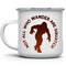 Bigfoot Sasquatch Enamel Campfire Mug, Outdoor Camping Coffee Cup, Mountain Nature Hiking Camp Lover Gift (12oz)...