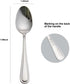 Spoons Dinner Spoons Stainless Steel 18/0 of Dessert Spoons 6 Pcs for Home, Kitchen Restaurant, Dishwasher Safe, 7.08 Inches, Silver...