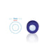 HPLC Pre-slit 9-425 Screw Thread Vial Blue Caps, 9mm, Blue PTFE/White Silicone Septa, 100 pcs/pk...