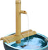 Bamboo Water Fountain without Pump,Water Fountain Outdoor Indoor,Zen Garden Decor for Desk Patio Yard,12 Inch...