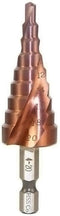 Meichoon Step Drill Bit 4-20mm HSS M35 Co Spiral Groove Hex Shank, Multi-Functional Drilling Tool HSS Cobalt Counterbore Hole Cutter for Wood Stai...