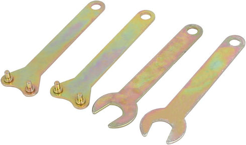 uxcell Angle Grinder Spanner Wrench Lock Nut Hand Tool Bronze Tone 112mm Length 4 in 1 Set...