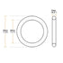 5pcs Nitrile Rubber O-Rings 20mm OD 14mm ID 3mm Width,Metric Nitrile Rubber Sealing Gasket for Automotive Machine Plumbing...