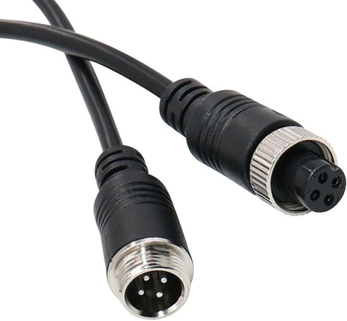 Car Video Extension Cable 4Pin Aviation Video Extension Cable and Power Cord Shield AV Extension Cable Truck Trailer Camper Bus Motorhome Vehicle ...