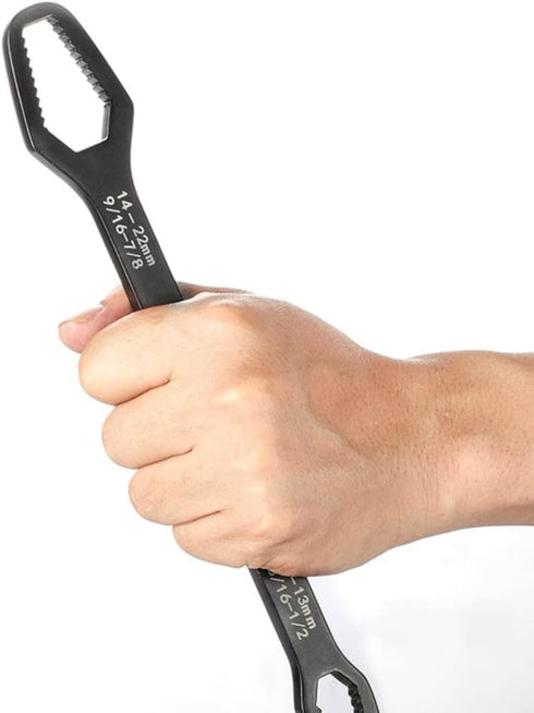 WAÄRG - Universal Wrench - 9/16 to 1/2 in (8 to 22 mm) 10.5 in (26.5 cm) - Black Oxide...