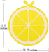 GUDEKIKL 1Pcs Fruit Shaped Plastic Cutting Board, Cartoon Lemon Pattern PP Cutting Boards, 10.75x12.2in Vegetables Chopping Board For Kitchen Hous...