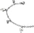 COOLSTEELANDBEYOND Stainless Steel Anklet Bracelet with Dangling Charms of Dolphins and Beads...