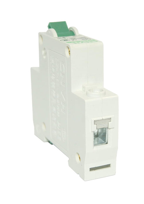 Miniature Circuit Breaker DZ47-63 C1 DIN Rail Mount Circuit Breaker Low-Voltage 1A 110/230/400V 1 Pole, White...