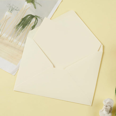 50 Pack A7 Colorful 5x7 Envelopes V Flap Invitation Envelopes for 5x7 Cards, Birthday, Weddings, Graduations, Greeting Cards, Baby Shower 5.24 x 7...