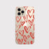 Blingy's Compatible for iPhone 13 Pro Max Case (6.7 inch), Women Girls Lovely Red Hearts Style Fashionable Art Design Transparent Soft TPU Protect...