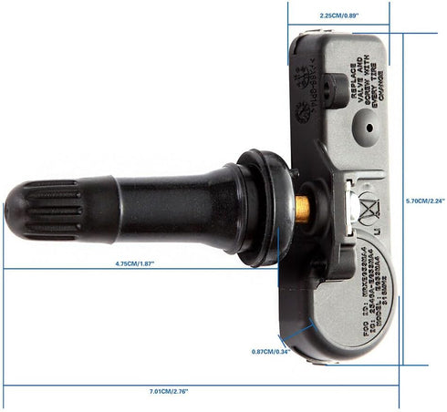 cciyu Fits for 2007-2014 for Buick 2006-2014 for Cadillac 2007-2015 for GMC 2008-2010 for Pontiac Original Equipment Programmed Tire Pressure Moni...