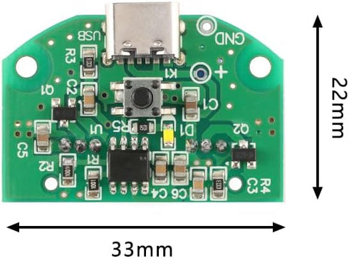 Atomization Module Double Spray USB Humidifier Dual Spray Driving Circuit Board Atomization Experimental Equipment Ultrasonic DIY...