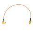 BINGFU SMA Female Bulkhead Mount to SMA Male Right Angle RG316 Antenna Extension Cable 12 inch 30cm 2-Pack Compatible with 4G LTE Router Cellular ...