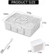 Divided Serving Tray with Lid and Handle Snackle Box Charcuterie Container for Portable Snack Platters Organizer Fruit Divider with 8 Compartments...