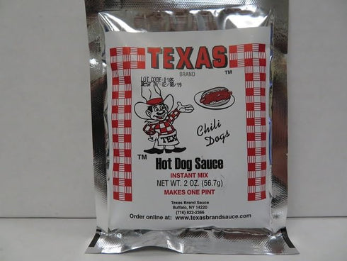 Buffalo's Own Texas Brand Texas Hots Hot Dog Sauce Instant Mix Packet...