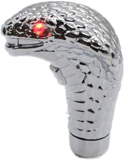 Universal Gear Shift Knob Snake Shape Shift Knob Shifter Gear Stick Shift Lever Head with Red LED Lights...