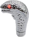 Universal Gear Shift Knob Snake Shape Shift Knob Shifter Gear Stick Shift Lever Head with Red LED Lights...