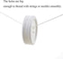 Hahiyo Plastic Buttons 4 Big Holes 30mm Round Flat Back Save Ears Thread Easily Prevent Irritate No Tangle Strong Grip Sturdy for DIY Craft Sew Kn...