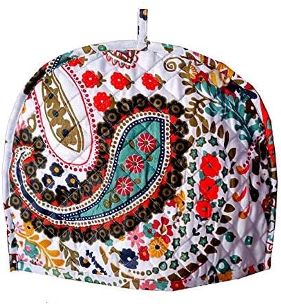 Cotton Tea Cozy Decorative Insulated Tea Cosy Teapot Cozies Dust Cover to Keep Tea Warm, Kitchen Home Decro for Mom, Wife, Friends (White)...