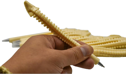 10PCS Novelty Bone Pens Spine Shape Ballpoint Pen Black Ink Pens for Doctor Nurses Present Party Favor Halloween...
