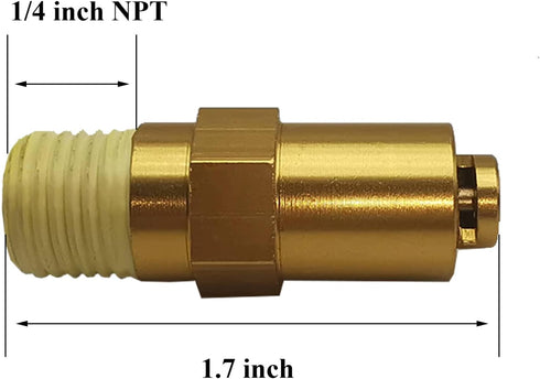 7101359 Thermal Relief Valve for Gas Powered Pressure Washer Pumps, 1/4 Inch NPT...