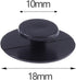 30Pcs 18mm Charm Backs for Bogg Bag,Blank Bit Accessory for DIY Your Own Insert Charm,Button Backs Compatible with Bogg Bag(Black)...