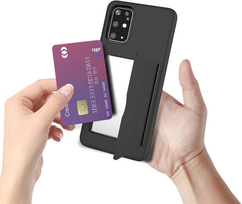 Phone Case for Samsung Galaxy A51 5G with Tempered Glass Screen Protector Cover and Credit Card Holder Hybrid Cell Accessories Rugged Glaxay A 51 ...