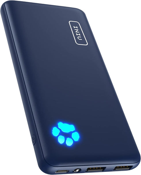 INIU Portable Charger, USB C Slimmest & Lightest Triple 3A High-Speed 10000mAh Power Bank, Flashlight Battery Pack Compatible with iPhone 15 14 13...
