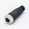 M12 Field Wireable Connector 4 Pin Straight Cable Mount Aviation Plug Waterproof IP67 Industrial Circular Sensor Connector (Female, D Code)...