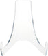 Plymor Clear Acrylic Flat Back Easel With Extra Deep Support Ledges, 6" H x 6.375" W x 7.5" D (2 Pack)...