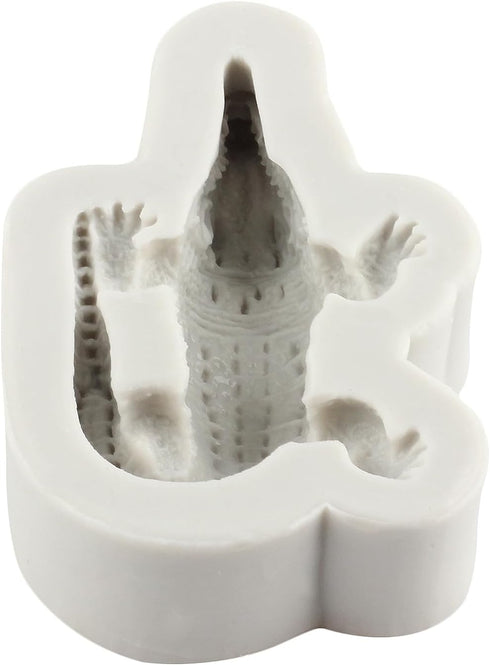3D Sea Animals Candy Chocolate Mold Alligator Silicone Mold Crocodile Fondant Mold For Sugar Cake Decorating Cupcake Topper Gum Paste Polymer Clay...