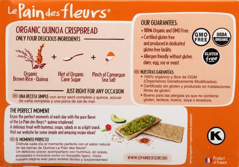 Le Pain des Fleurs Crispbread, Quinoa, 5.3 Ounce...