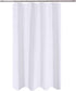 N&Y HOME Fabric Shower Curtain Liner 48 x 72 inches Bath Stall Size, Hotel Quality, Washable, Water Repellent, White Spa Bathroom Curtains with Gr...