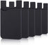 Cell Phone Card Holder for Back of Phone Case. Silicone Stick On Pocket Wallet for iPhone, Android & Other Flat Surfaces (Black 5 Pack)...