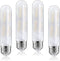 Dimmable T10 Frosted Led Tubular Bulb 8W,Warm White 2700K Filament Light Bulbs 70 Watt Equivalent,E26 Base Bulb for Desk Lamp,Bathroom,Cabinet Dis...