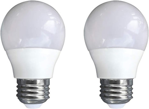 3-Watt Cool Light for KitchenAid Refrigerators, 40W Equivalent, 120V E26 Cool White 6000K, A15 Energy Saving Appliance Bulbs, 2-Pack...