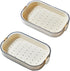 2 Pcs Plastic Soap Dish Container with Draining Tray, Soap Holder Saver, Easy Cleaning Dry for Home Kitchen Bathroom Shower(White&Gray)...