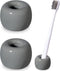 Urbanstrive Sleek Mini Ceramics Toothbrush Holder Stand for Bathroom Vanity Countertops (Gray 2-Pack)...