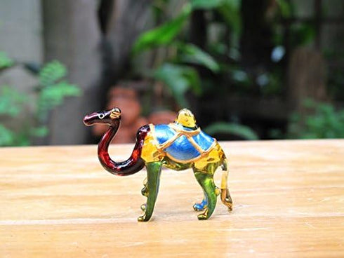 Handmade Mini 2" Blown Glass Camel Figurines Figures Art,Collectible Dollhouse Gift Ideas,Miniature Animals,Tiny Ornament Cool Stuff Desert Decor ...