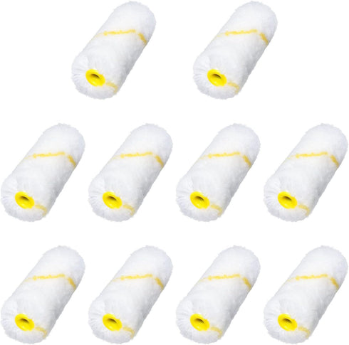 10pcs Wall Paint Roller Covers 3 Inch Acrylic Fiber Brush House Decoration Painting Supplies Brush Tools...